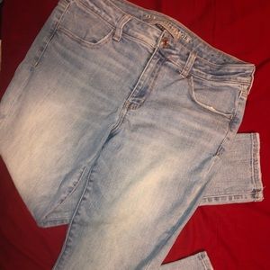 AEO super super stretch short jeggings